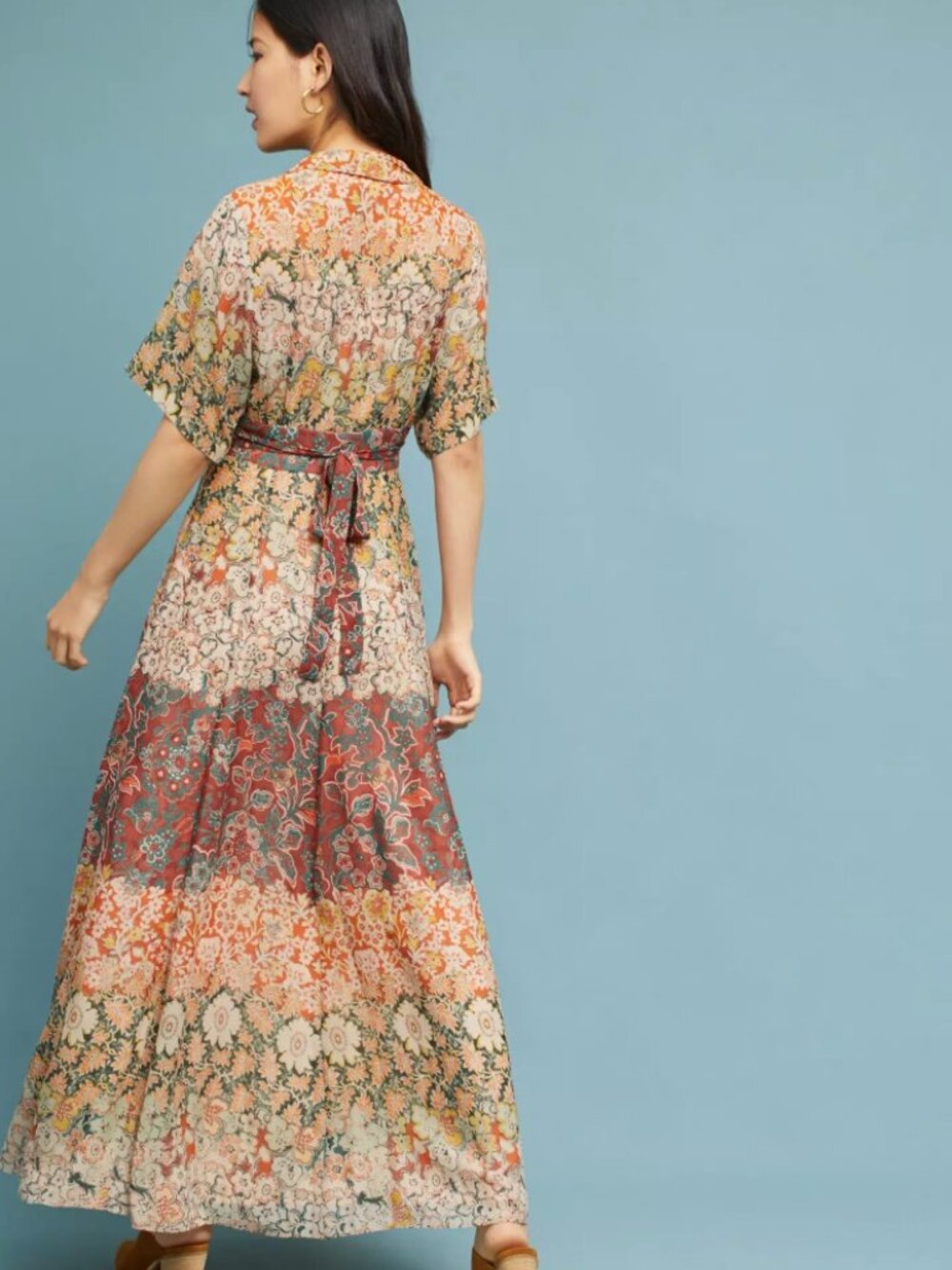 Floral Silk Maxi Dress Moulinette Soeurs - Picture 3 of 9